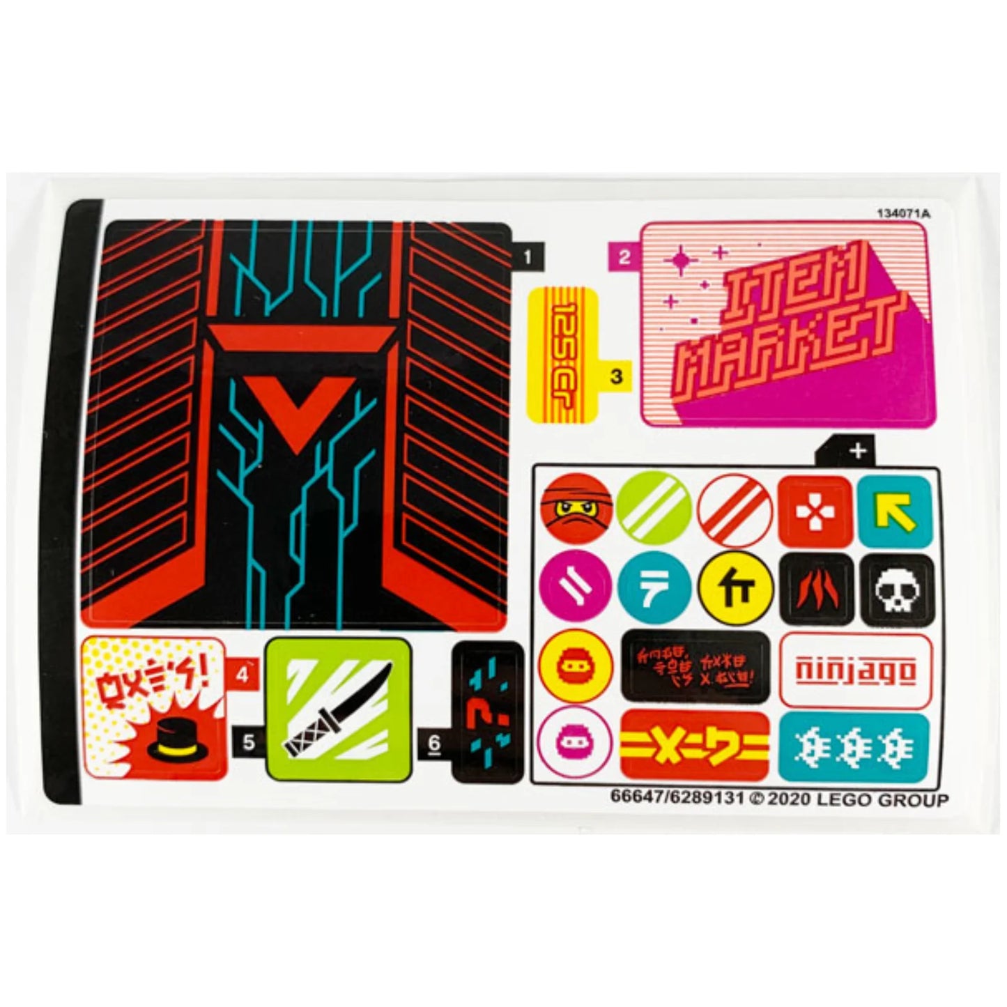 Part 71708stk01 - Sticker Sheet for Set 71708 - (66647/6289131)