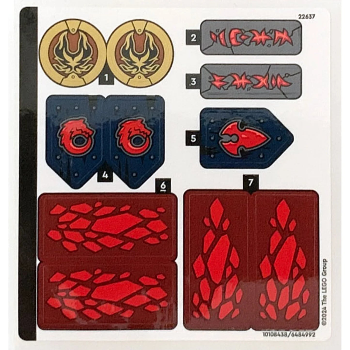 Part 71822stk01 - Sticker Sheet for Set 71822 - (10108438/6484992)