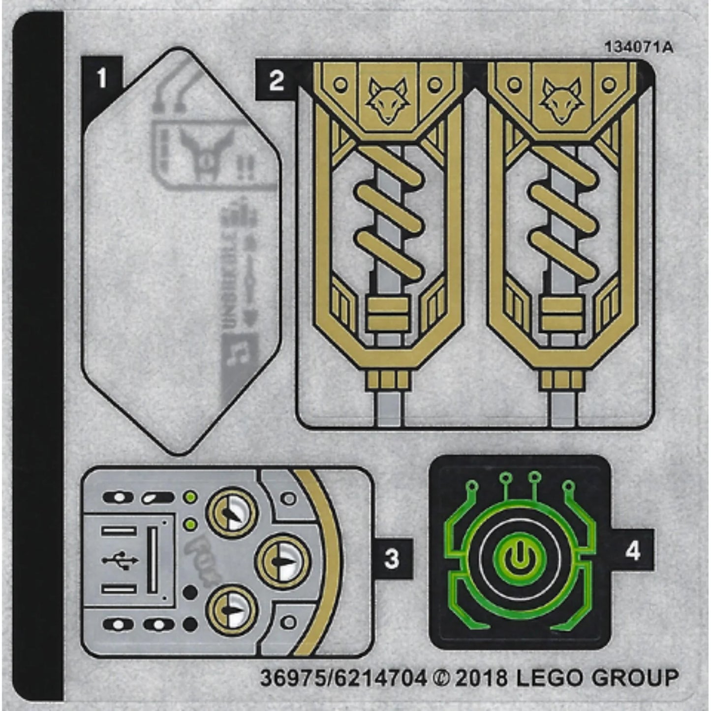 Part 72005stk01 - Sticker Sheet for Set 72005 - (36975/6214704)