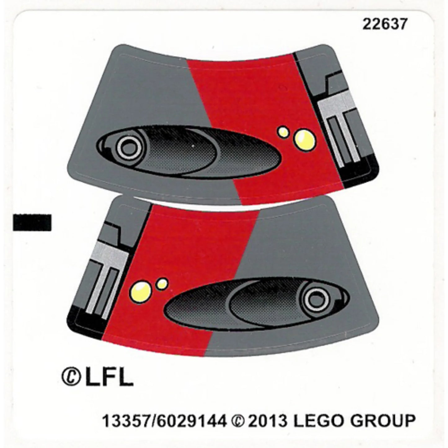 Part 75001stk01 - Sticker Sheet for Set 75001 - (13357/6029144)