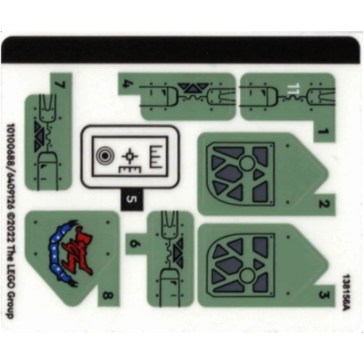 Part 75571stk01 - Sticker Sheet for Set 75571 - (10100688/6409126)
