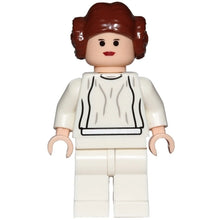 Minifig sw0175 - Princess Leia - Light Nougat, White Dress, Small Eyes