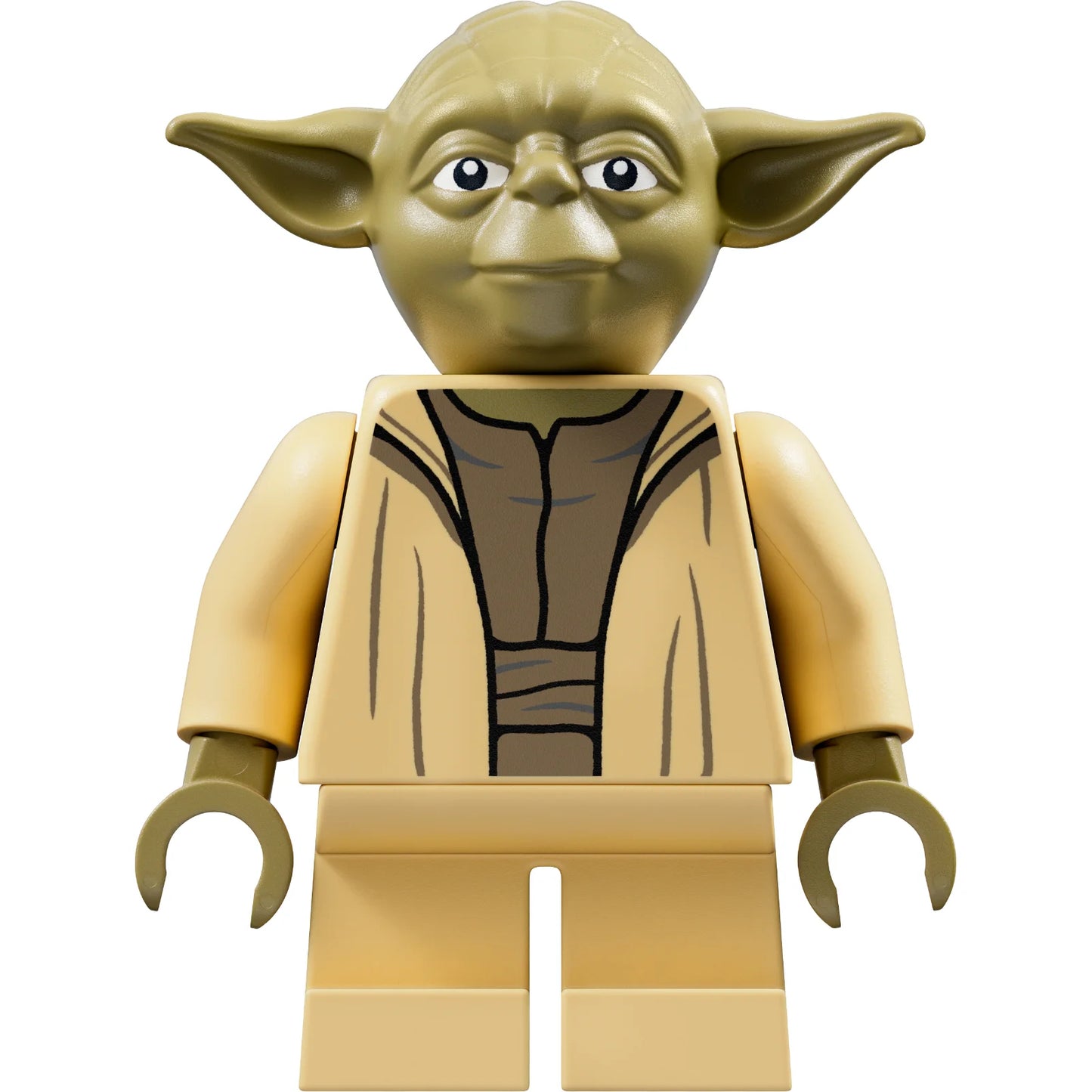 Minifig sw1288 - Yoda - Olive Green, Open Robe with Small Creases
