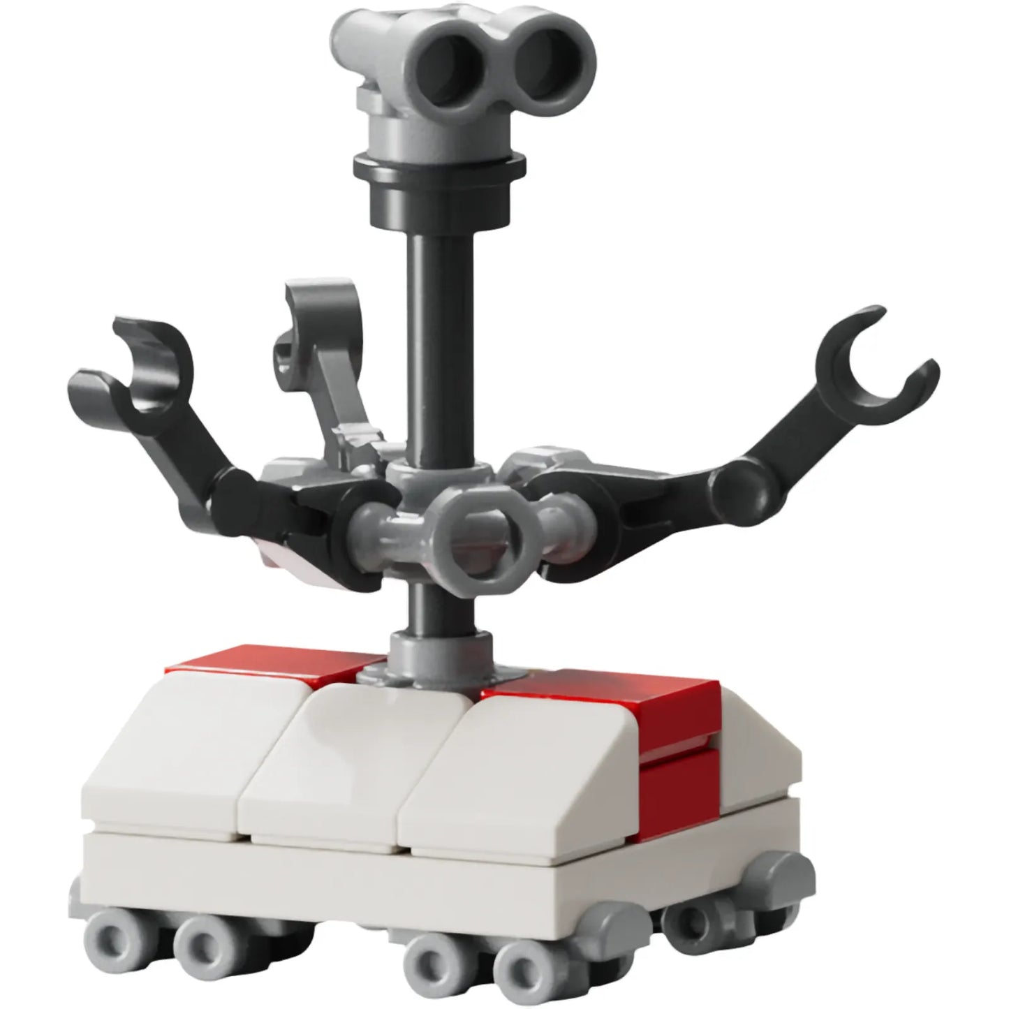 Minifig sw1446 - Treadwell Droid - White and Red Body, Light Bluish Gray Binoculars
