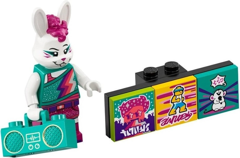 Set vidbm01-11 - Bunny Dancer, Vidiyo Bandmates, Series 1 (Complete Set with Stand and Accessories)