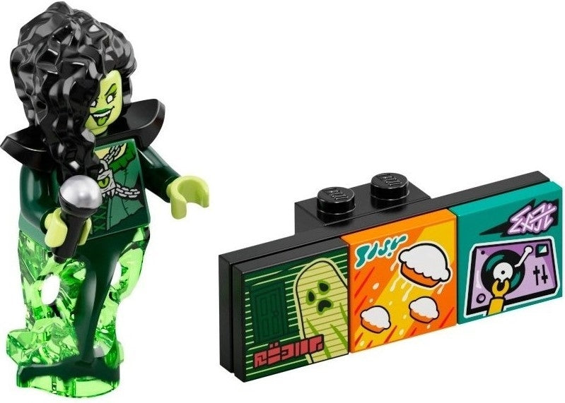 Set vidbm01-8 – Banshee Singer, Vidiyo Bandmates, Serie 1 (Komplettset mit Ständer und Zubehör)
