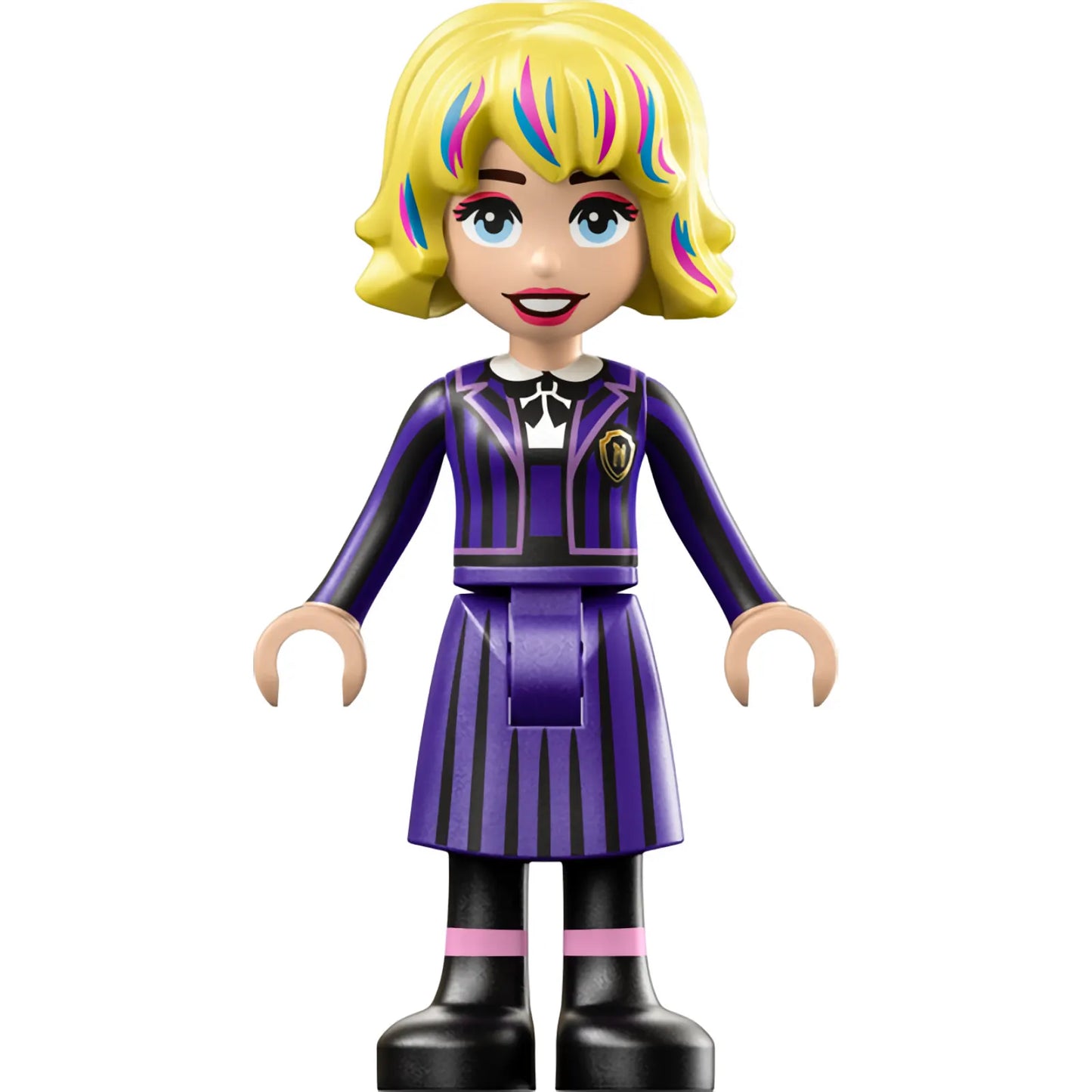 Minifig wed008 - Enid Sinclair - Black and Dark Purple Nevermore Academy Uniform