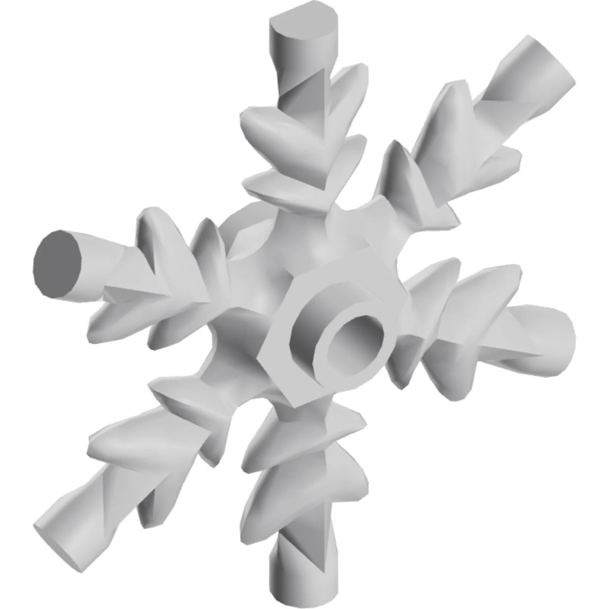 Part x789 - Rock 4 x 4 Crystal, Ice Snowflake