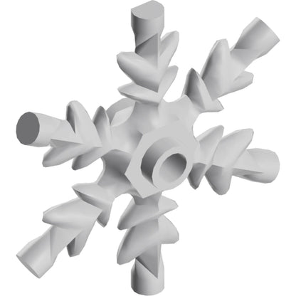 Part x789 - Rock 4 x 4 Crystal, Ice Snowflake