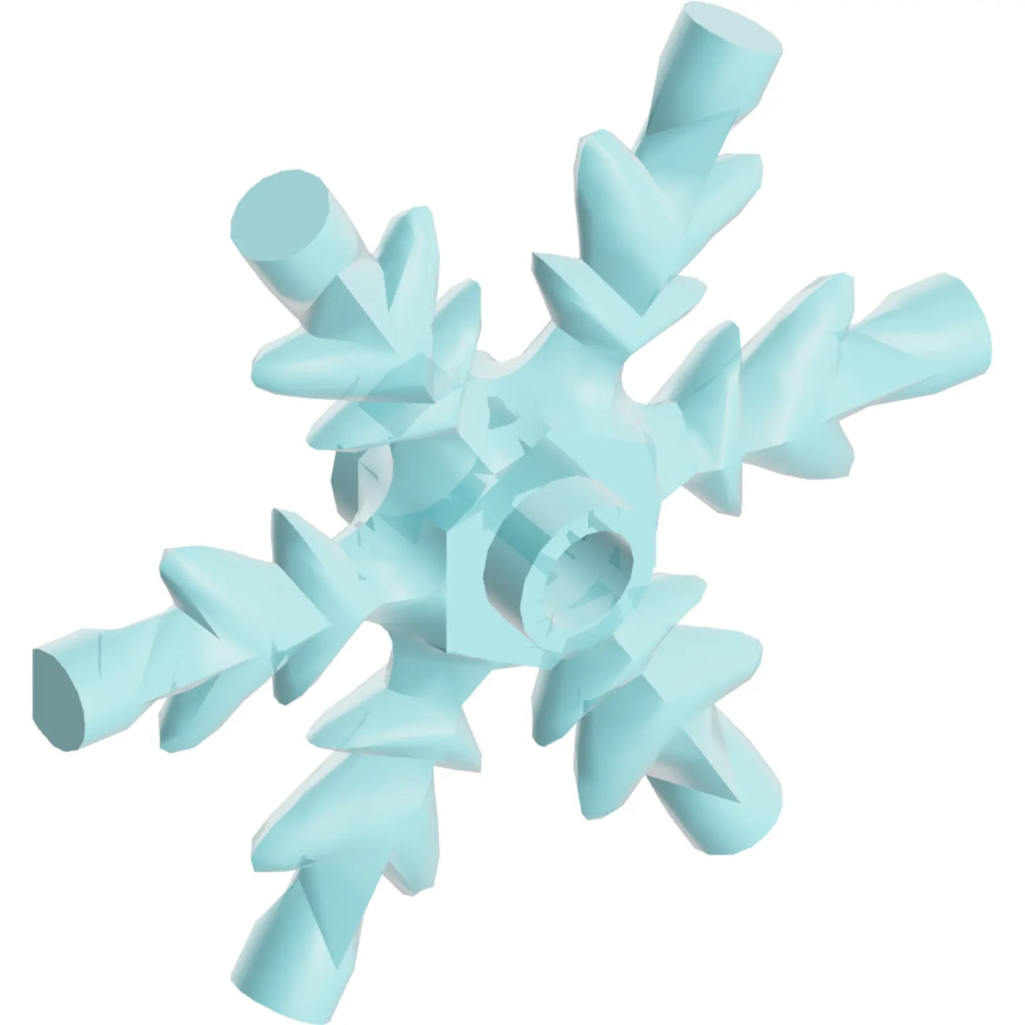 Part x789 - Rock 4 x 4 Crystal, Ice Snowflake